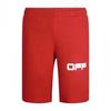 Off-White Mens Tape Sweat Shorts