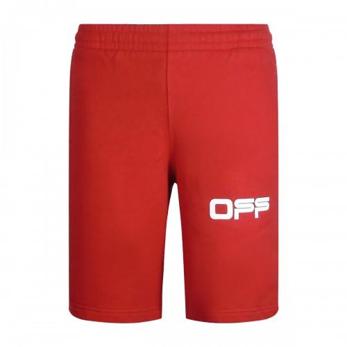 Off-White Mens Tape Sweat Shorts