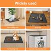 24x24in Mini Fridge Mat Silicone Refrigerator Floor Protector with Raised Edges Versatile Non-slip Washing Machine Dust Cover
