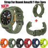 Silicone Band +Case for Huami Amazfit T-REX 3 Pro 48mm Smartwatch Strap Watchband For Amazfit T-rex3 Pro Bracelet Wristband
