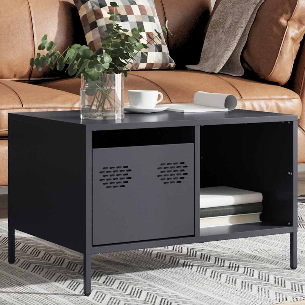 Coffee Table Anthracite 68.5 X 50 X 43.5 Cm Cold Rolled Steel