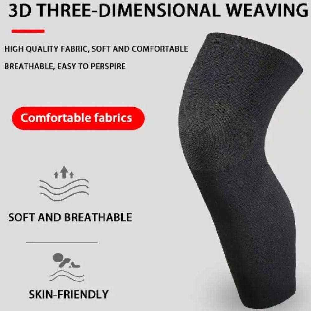 Breathable Elastic Knee Pads Nylon Material Sports Protector Warmth Knee Sleeve  Gym