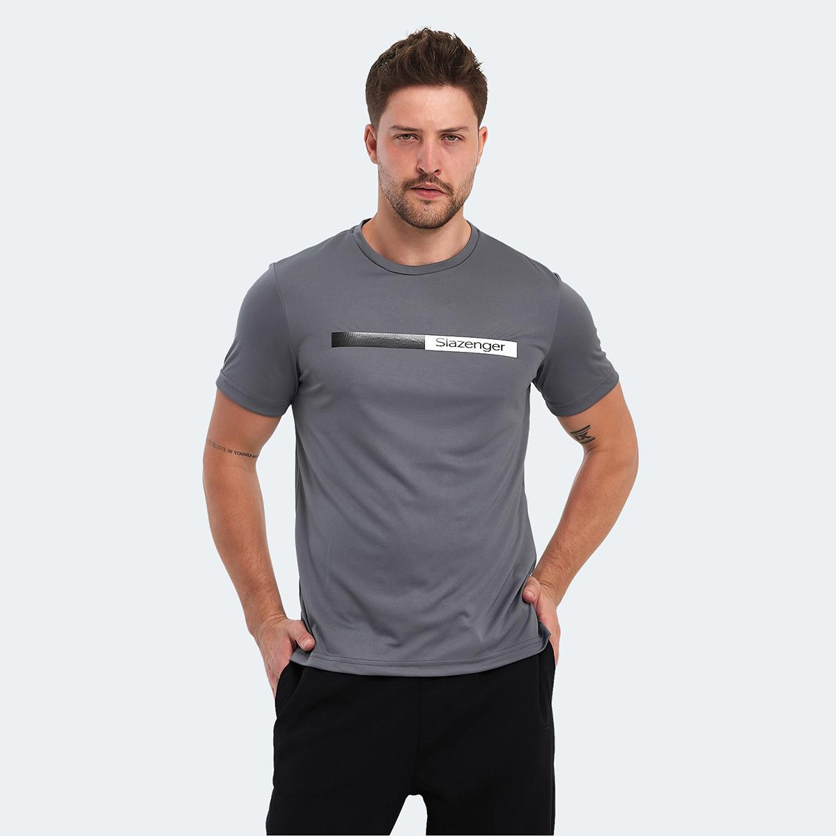 

NELS IN-Темно-серая мужская футболка XXL темно серый