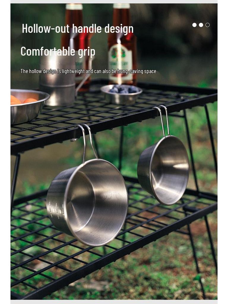 Large Stackable Stainless Steel Camping Snow Bowl for Cooking Rice