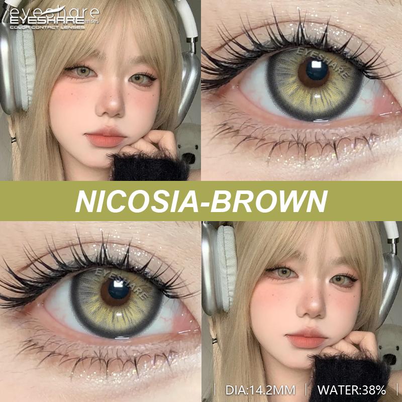 Eyeshare Neue Mode Farbige Kontaktlinsen Dunkelblaue Kontaktlinsen Grüne Schöne Linsen Braune Kontaktlinsen Graue Weiche Linsen 1 Paar