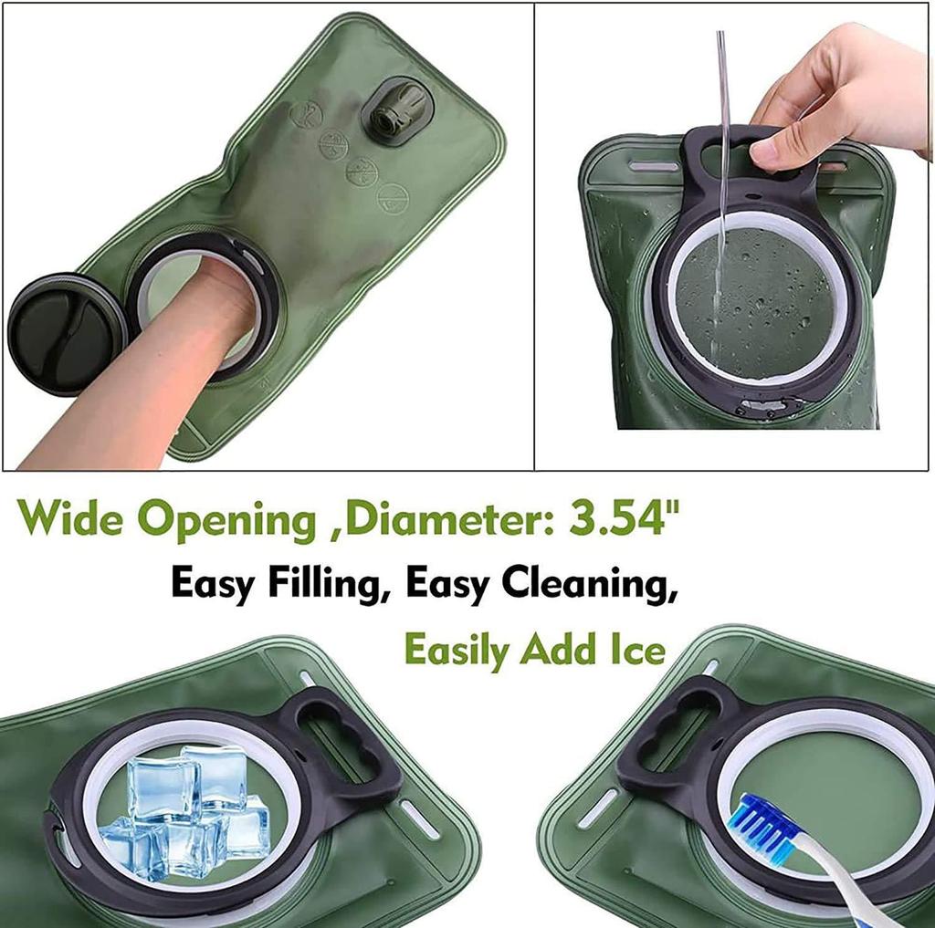 2L Sports Cycling Water Bladder for Running, Camping, and Mountaineering - Food Grade EVA