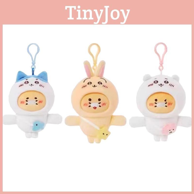 Adorable Chiikawa Hachiware Character Plush Keyring With Magnet For Bag School