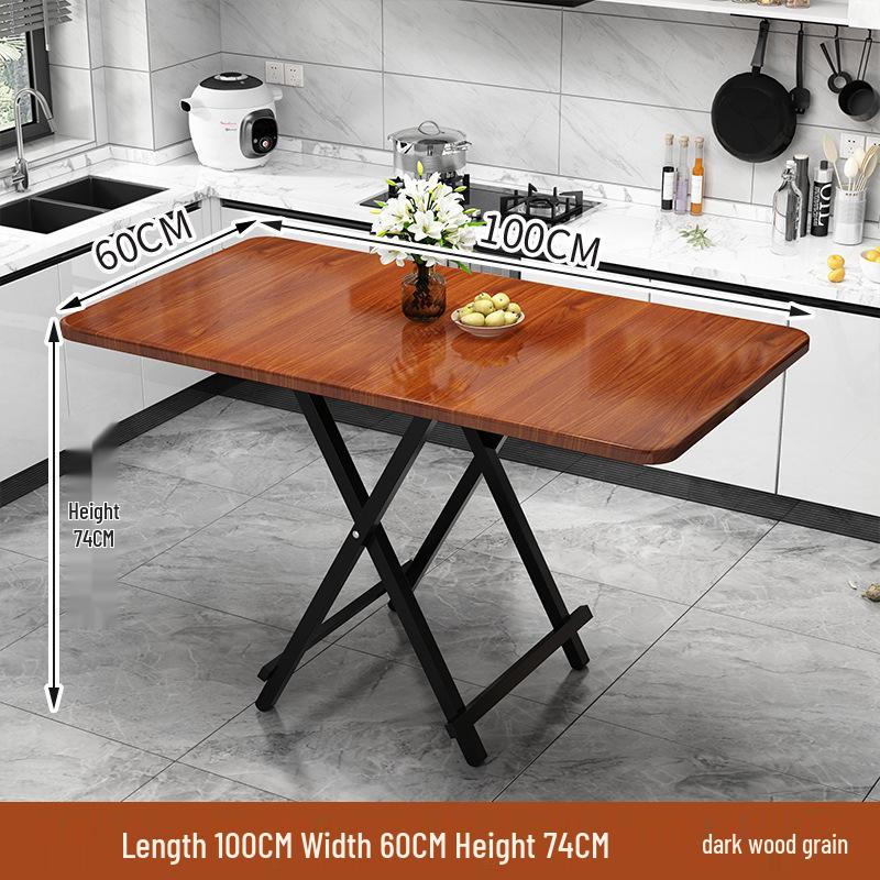 Portable Foldable Dining Table for Small Spaces - Square or Round Options for Apartments or Rental Rooms