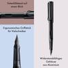 LAMY AL-Star Black Fountain Pen - Ergonomic Grip and Black Steel Nib Size M - Lightweight Aluminu...