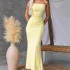Summer Women Dress With Backless Cross Tie Low Waist Bodycon For Casual Wear