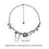 Liquid Silver Flower Necklace Women's Irregular Unique Clavicle Chain Exquisite High Quality Versatile Necklace