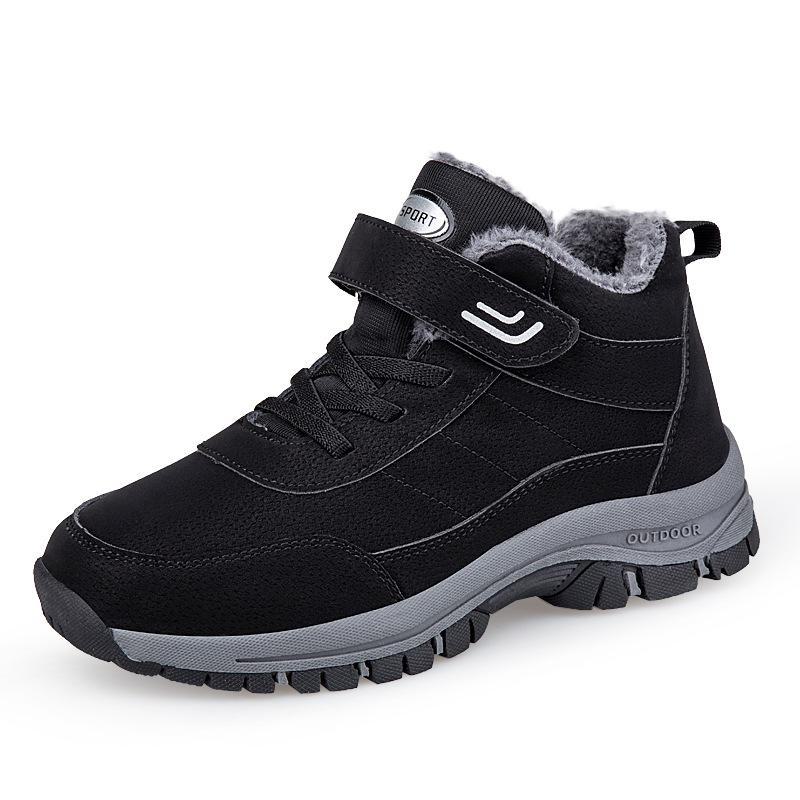 Warm Large Winter High-Top Cotton Shoes: Men's & Women's Comfort Footwear for Seniors and Parents