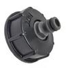   IBC   Adapter, 2 Inch Coarse Thread Plastic Connector with   Valve for Fine  Control, Standard Fit for IBC Water Container  
