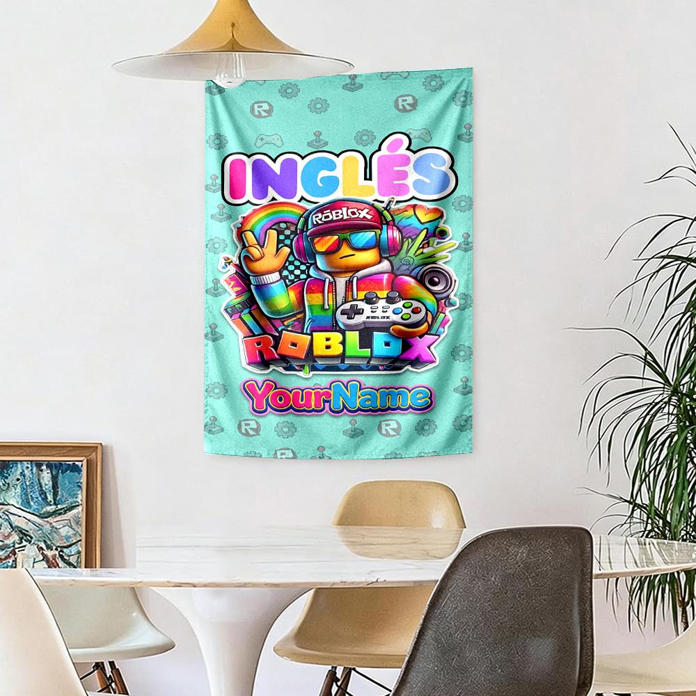 Roblox Custom Your Name Wall Decor Tapestry Art For Pet Memorial Birthdaywedding Party Backdrop Family Gift