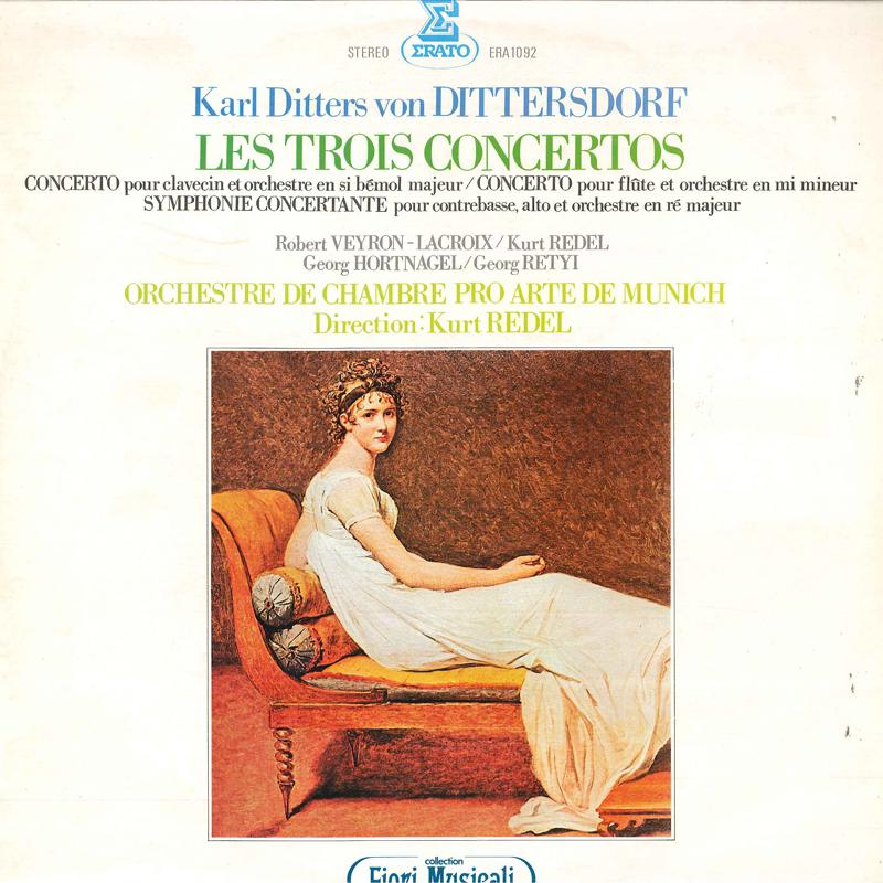 

LP Record KARL DITTERS, KURT REDEL - Les Trois CONCERTOS ERA1092 ERATO Japan Classical Used