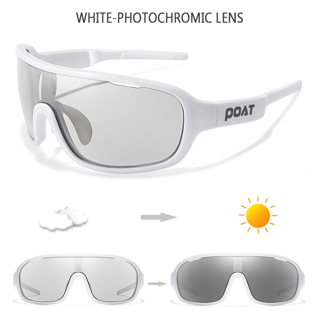 Men Women Polarized Photochromic Outdoor Windproof Road Cycling Eyewear Sports Cycling Fishing Sunglasses