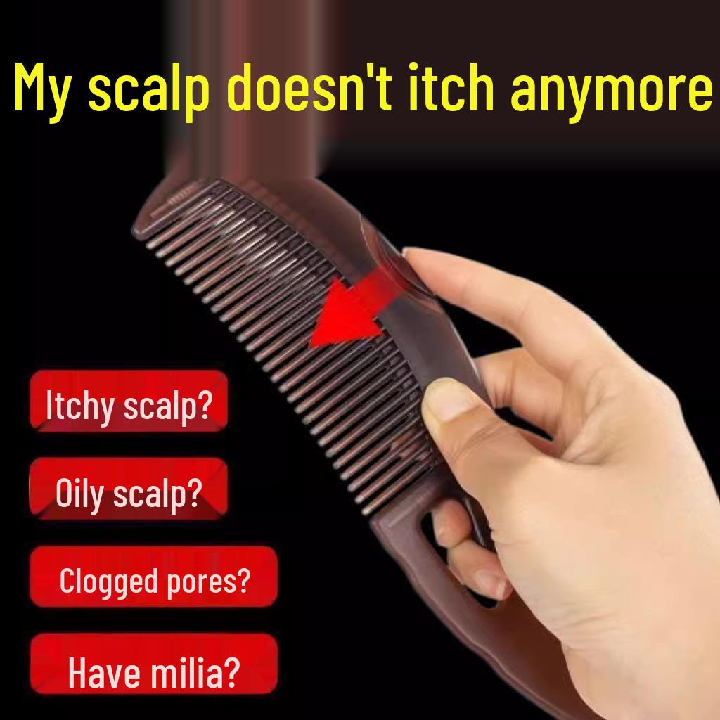 Oil Control Hair Comb: No-Wash, Anti-Dandruff, Press To Remove Oil.