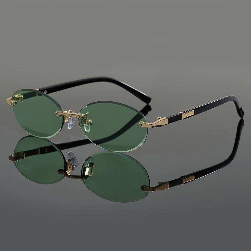 Stylish Rimless Oval Fashion Glasses for Men & Women  Perfect for Casual Wear Parties & Daily Activities