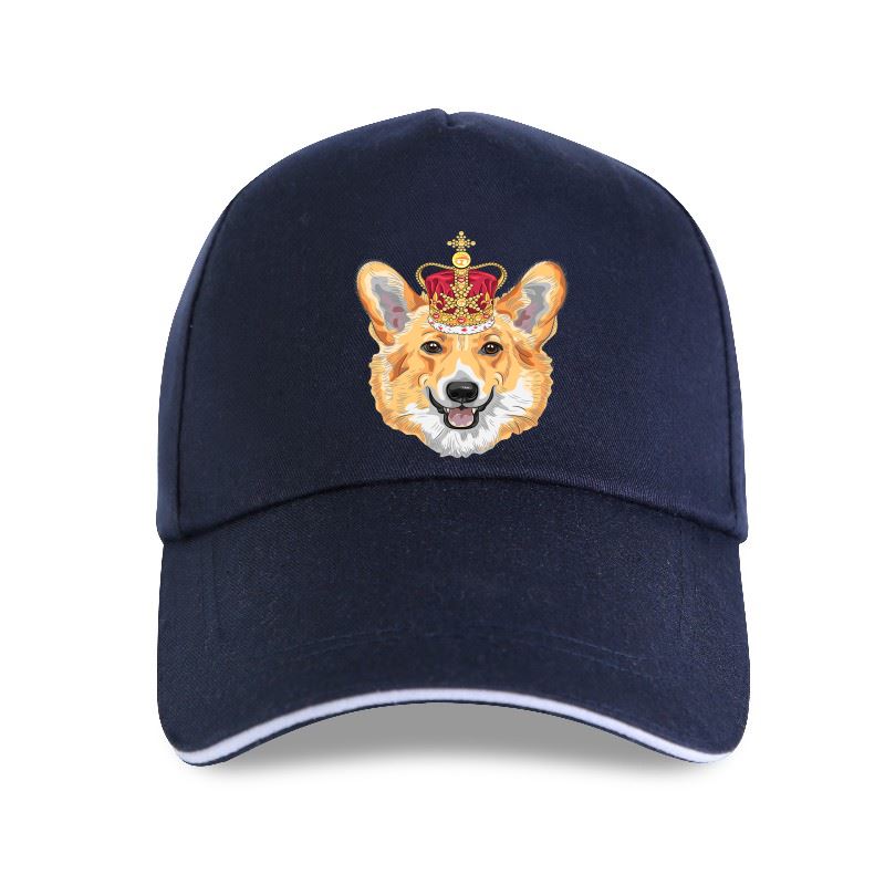 Neue Pembroke Welsh Corgi In Gold Crown Hipster Coole Baseball kappe Sommer Mode Frauen Lustige Hund Casual Tops Frau Nette