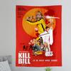 Classic Movie KKill BBill Anime Tapestry Hanging Tarot Hippie Wall Rugs Dorm Wall Hanging Sheets