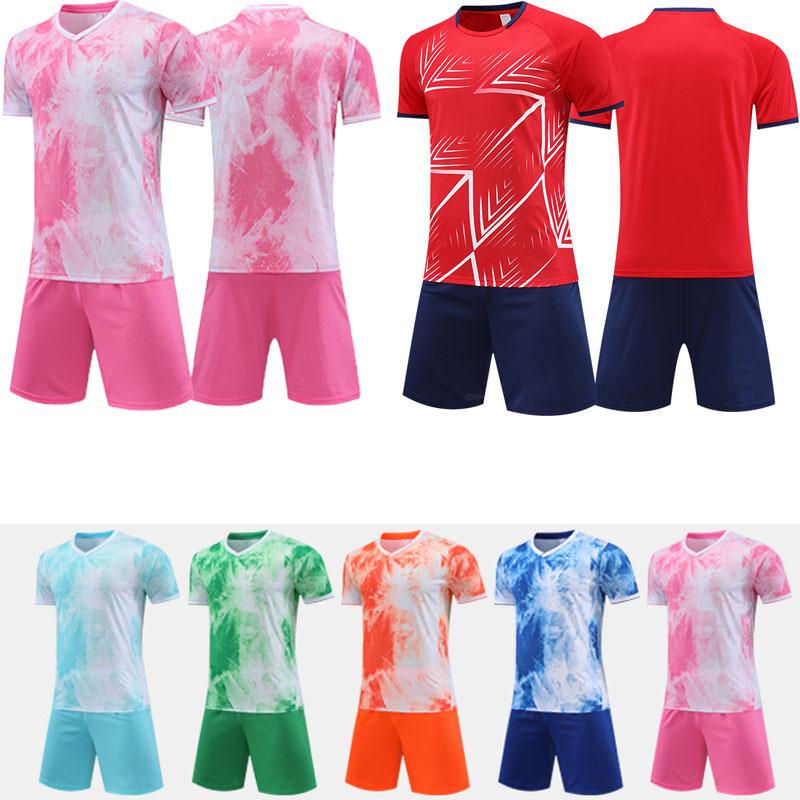 Football Jersey Kids Men Professional Quick-Drying T-Shirt for Sport Trainning Uniforms 100% Polyester Football Suits