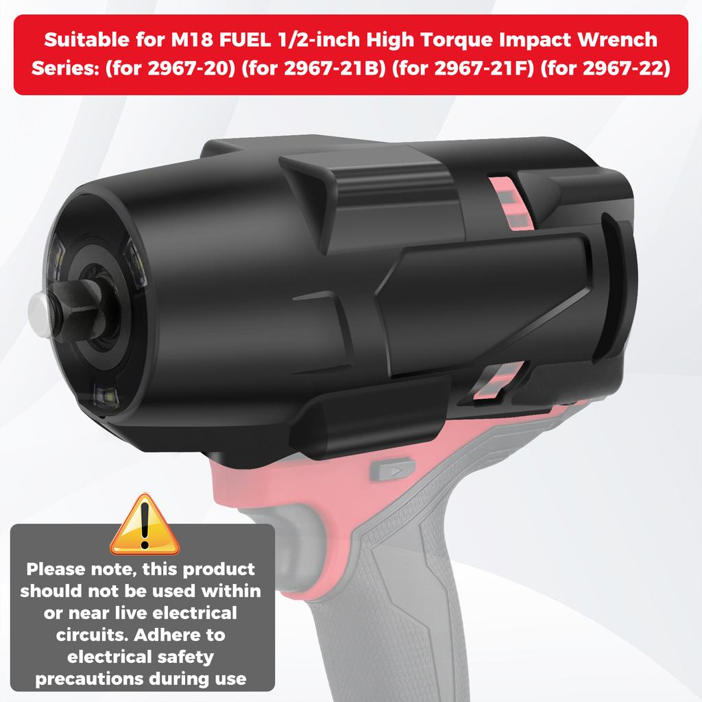 M18 FUEL 18V High Torque Impact Wrench Protective Boot 1/2"  Friction Ring Protective Boot High Torque Impact 2967-20 2967-21B
