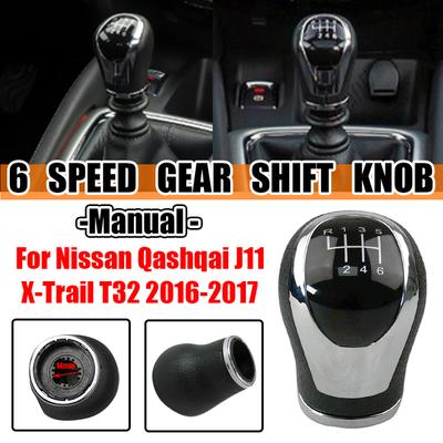 Nissan Qashqai için J11 X-Trail T32 2016 2017 Vites Topuzu Hentbol Sopa Kolu Araba 6 Hız Manuel Vites Kolu Şanzıman