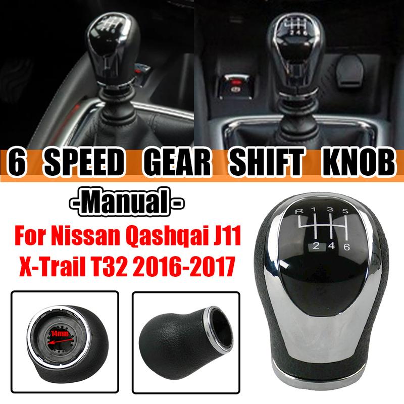 Для Nissan Qashqai J11 X‑Trail T32 2016 2017, ручка переключения передач, гандбольный рычаг, автомобильный 6-ступенчатый ручной переключатель передач, коробка передач