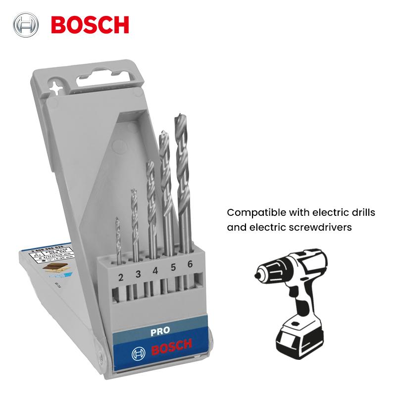 Bosch Pro Wood Drill Bits Woodworking Drill Bits 5Pcs Kit PRO Series HSS