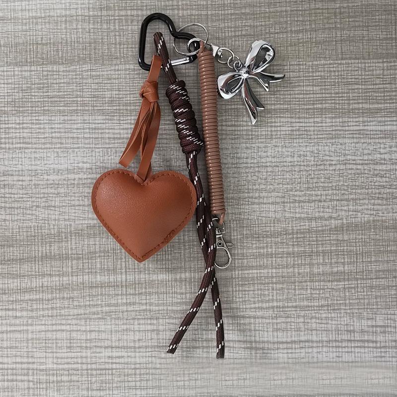 Yogodlns Heart Shape Mini Backpack Hanging Handbag Pendant Bag Pendant Bags Accessories