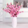 Simulation Artificial  Peach Blossoms Tree Branches Living Room Indoor Decoration Landscape Ornaments Wedding Flower Arrangement