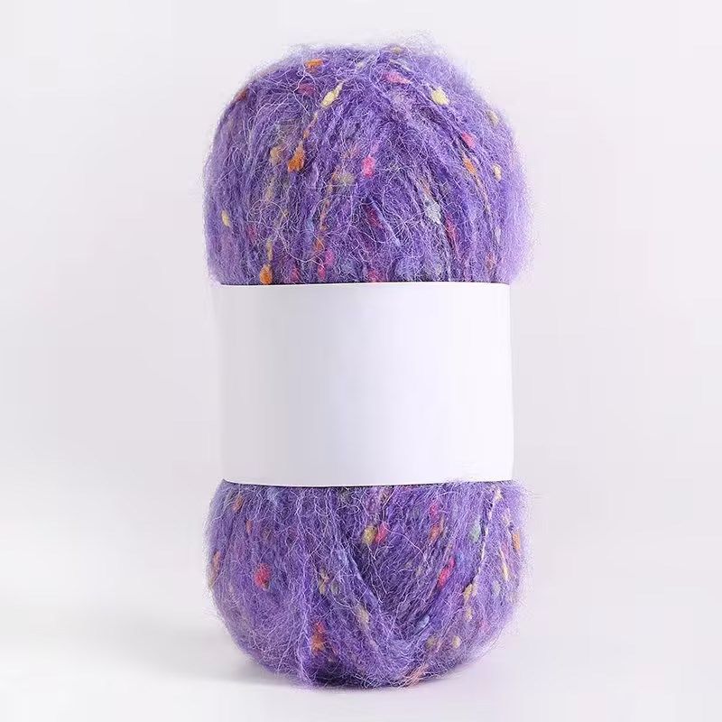 100g/zestaw Kolorowa przędza moherowa w kropki do robienia na drutach ręcznych DIY Szaliki Czapki Torby Odzież Lalki Polarowe kulki Miękka puszysta nić