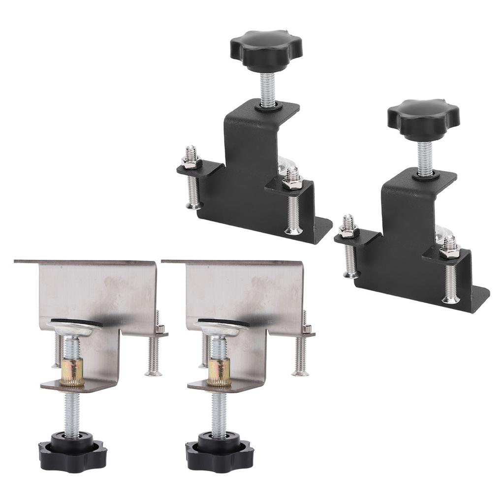 2PCS Universal Cabinet Clamp Stainless Steel Anti Slip Drawer Front Installation Clamps for Accurate