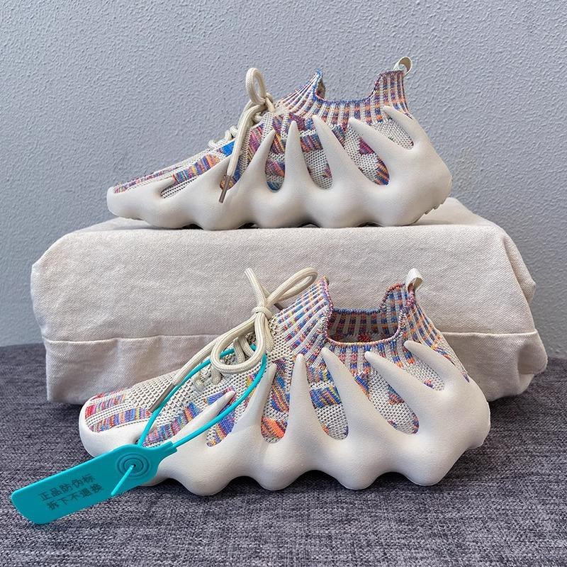 Coconut shoes men's and women's shoes Putian 450 volcano heightening couple breathable breathable Internet celebrity sports summer mesh flying weaving