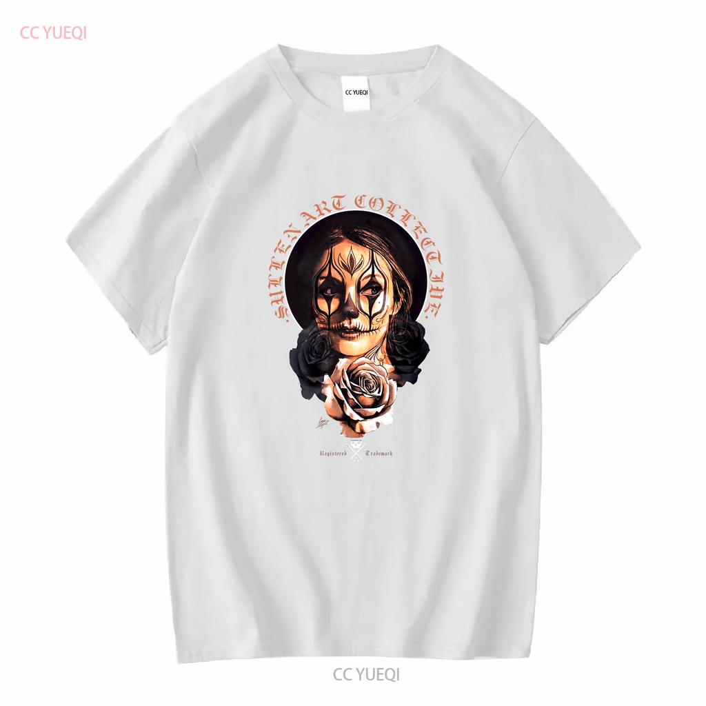 Sullen Mens T Shirt CRY LATER Tattoos Urban Design Skull Premium Quality Long or Short Sleeves Vintage Washed Unisex