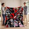 "Persona 5 Team Characters Design Blanket, Flannel Blanket for Bedroom, Living Room, Sofa, and Nap Sofas"