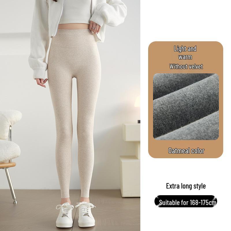 Women's Thermal High Waist Ribbed Tummy Control Slimming Base Layer Pants with Velvet, Winter 2025.