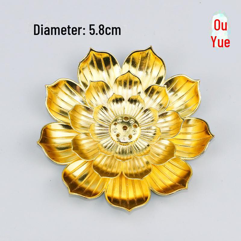 Ouyue Lotus Alloy Incense Holder: Zen Aromatherapy Wire Burner