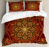 Mandala Purple Galaxy Duvet Cover Boho Chic Petal Flower Bohemian Meditation Gypsy Hippie Floral Exotic Retro Decor Women Gifts