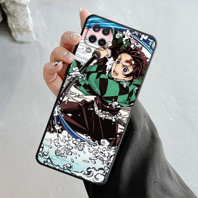 Telefon Fall Für Samsung Galaxy A70 A70s A50 A30s A04s A20s A20e A02 A02s A03 A42 M31 M13 Abdeckung Anime dämon Slayer Nezuko Tanjirou