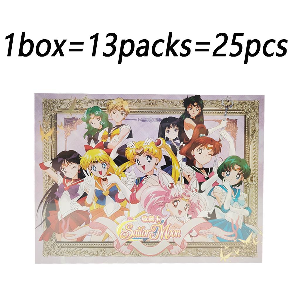 Sailor Moon Collection Cards for Fan Friends Magical Girl Exquisite Relief Unique Design Character Portrait Cards Gift