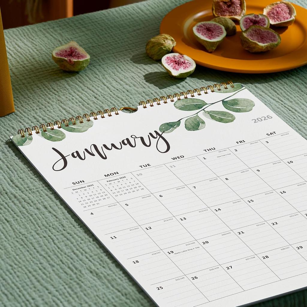 2026 Monthly Wall Calendar, Runs from January 2026 to June 2027,12 x 15 Inches, Twin-Wire Binding, Perfect for Organizing & Planning