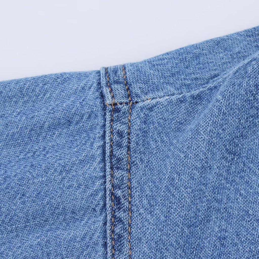 Damen Europäischer & Amerikanischer Stil Weitärmelige Jeanshemdjacke - Neu eingetroffen