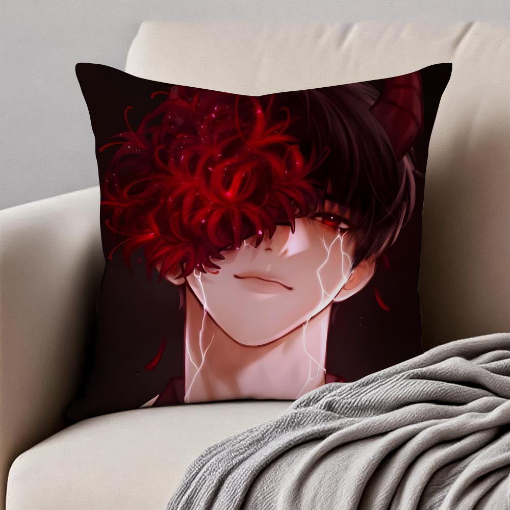 Korean Anime O-Omniscient Reader'S Viewpoint Cushion Cover Pillowcase Anti-Dustmite Invisible Zipper Short Plush Sofa Cushion