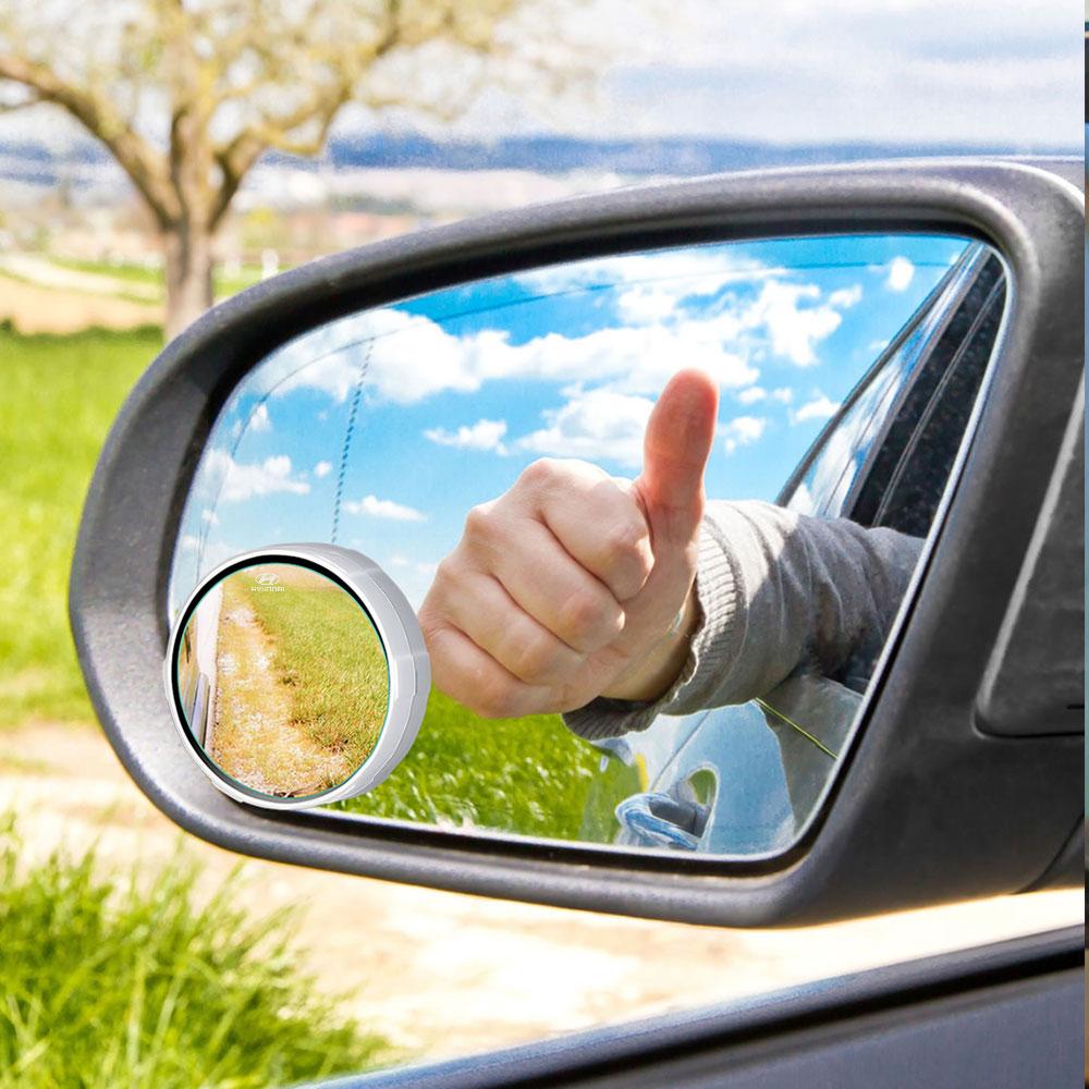 2Pcs Round Frame Convex Blind Spot Mirror Reversing Mirror For Hyundai Tucson KONA i10 Creta i30 i40 Veloster i20 Accent N Line TT1