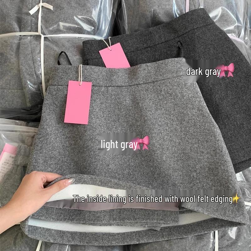 

Женская темно-серая облегающая миди-юбка из смесовой шерсти - Маленький размер, Защита от просвечивания, Эластичный пояс, А-силуэт, Коллекция Осень/Зима 2024 XXL