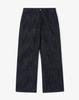 WORK ON BODY OFF Eden Slub Semi-Wide Denim Pants [Black]