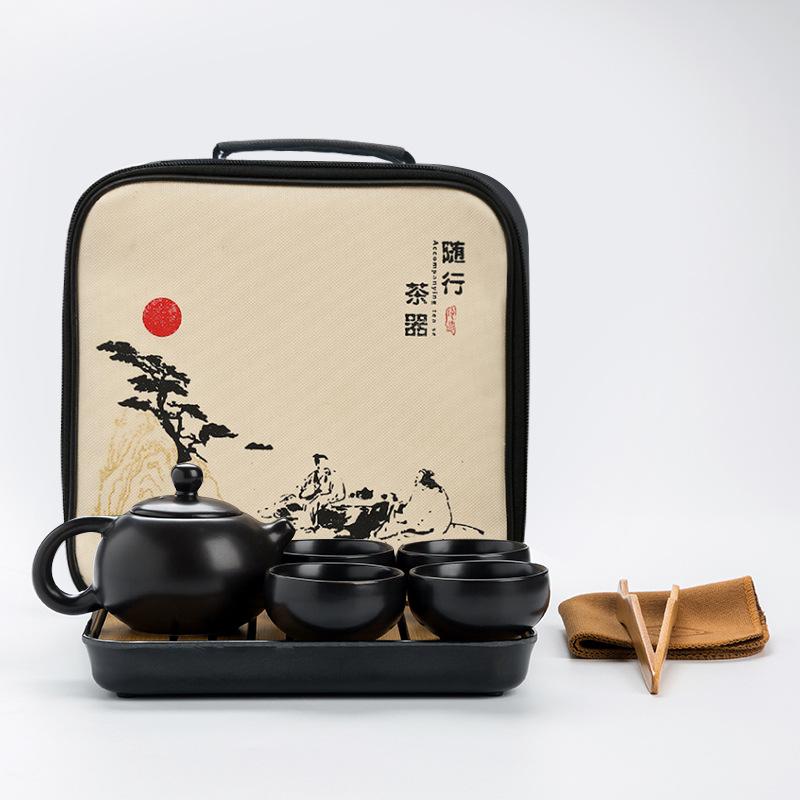 Portable One Pot Four Cups Dehua Dingyao Tea Set Will Sell Gifts Ceramic Travel Tea Set