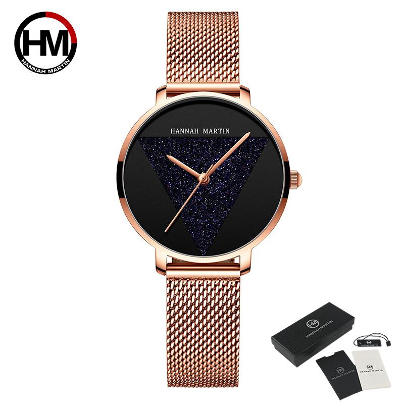 Original Design Women Watches Fashion Japan Quartz Movement Rose Gold Waterproof Wrist Watches Relogio Feminino