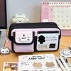 Japanese Anime Magic Cat Large Pencil Case for Students